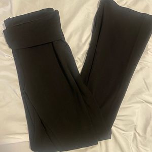 victoria secret flare fold over leggings size large